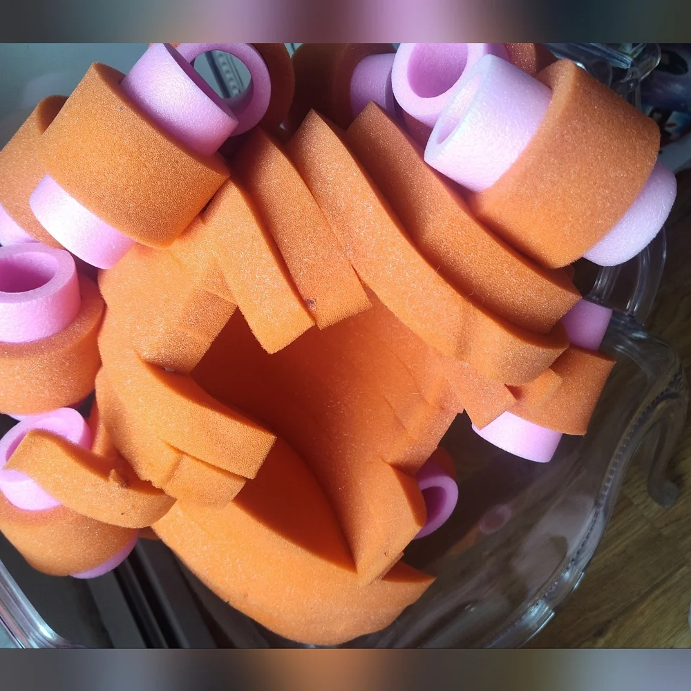 The Chris March x Target Foam Wig Rollers in pink, orange - Picture 6 of 10